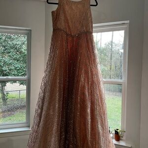 Tiffany Designs Shimmering Pink Formal Dress Teens Size 16